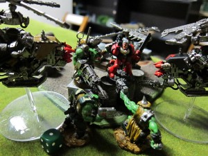 Sgt Goliant gives the Orks the proper fight they've been looking for.