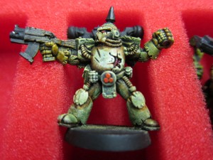 One of Colin's Plague Marines.  Killing even a single model of these guys should basically yield up a Kill Point, given how much firepower it takes...