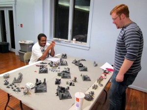 Colin shows no fear of Justin's Thunderwolves...