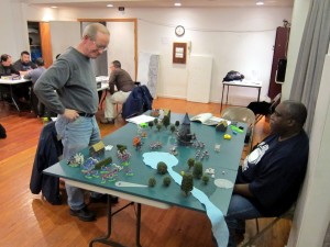 Lorenzo fights the Emperor's fight to defend a small village from Tom's Chaos.