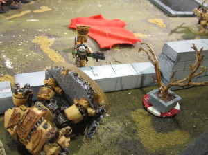 Huh... I guess he's really good with that axe?  Sergeant Harmon contests the Discord flank objective!