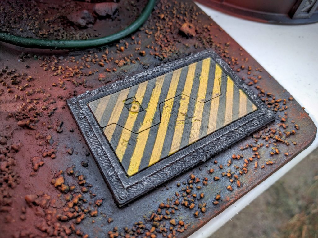 The end result; this is a hatch I would definitely understand to be hazardous.